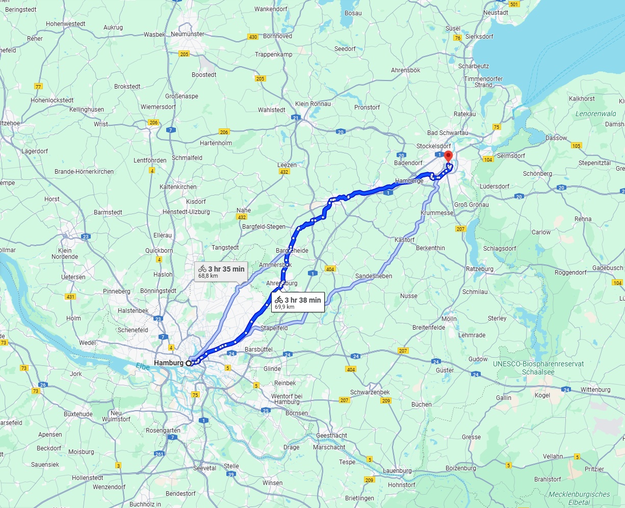 Anreise von Hamburg Zu Lübeck Über 