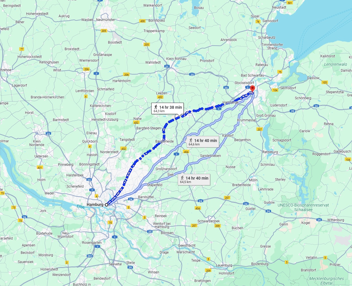 Anreise von Hamburg Zu Lübeck Über 