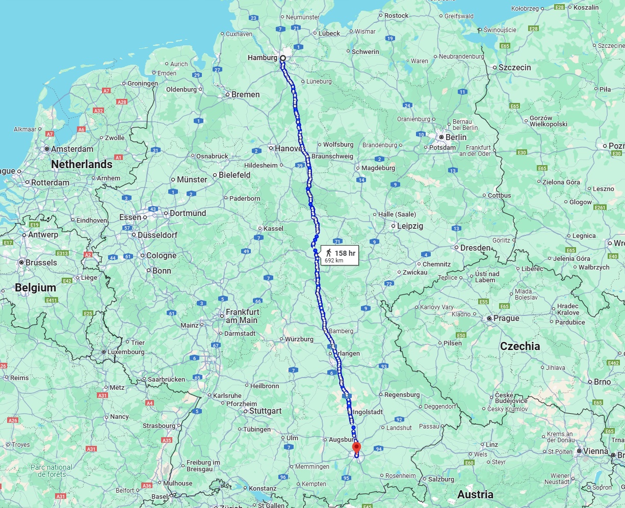 Anreise von Hamburg Zu München Über 