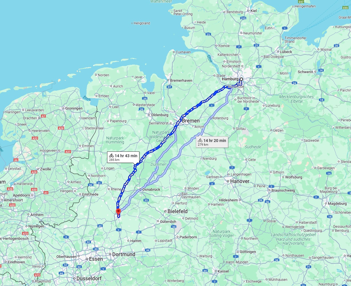 Anreise von Hamburg Zu Münster Über 