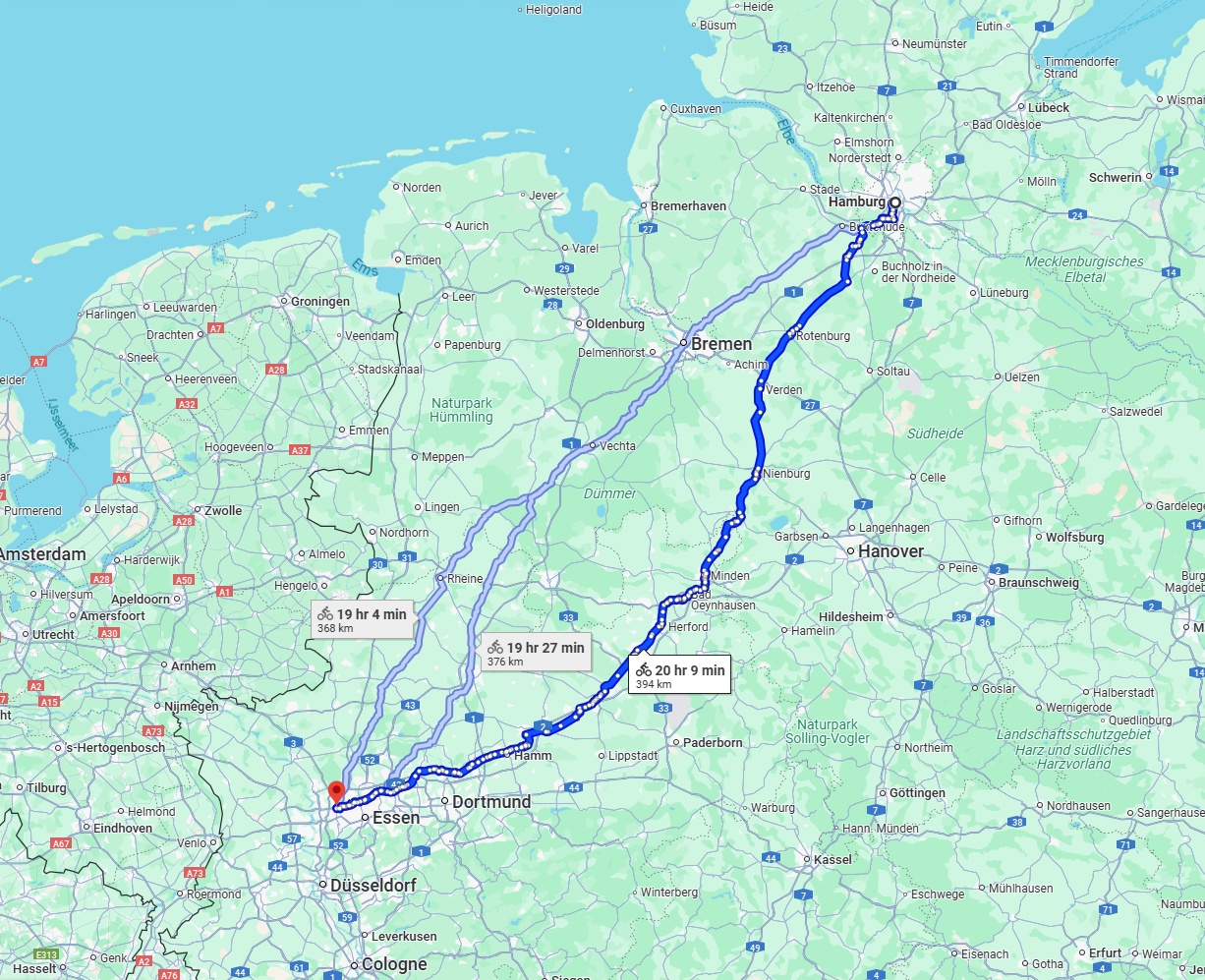 Anreise von Hamburg Zu Oberhausen Über 