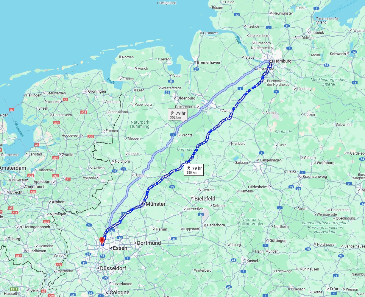 Anreise von Hamburg Zu Oberhausen Über 