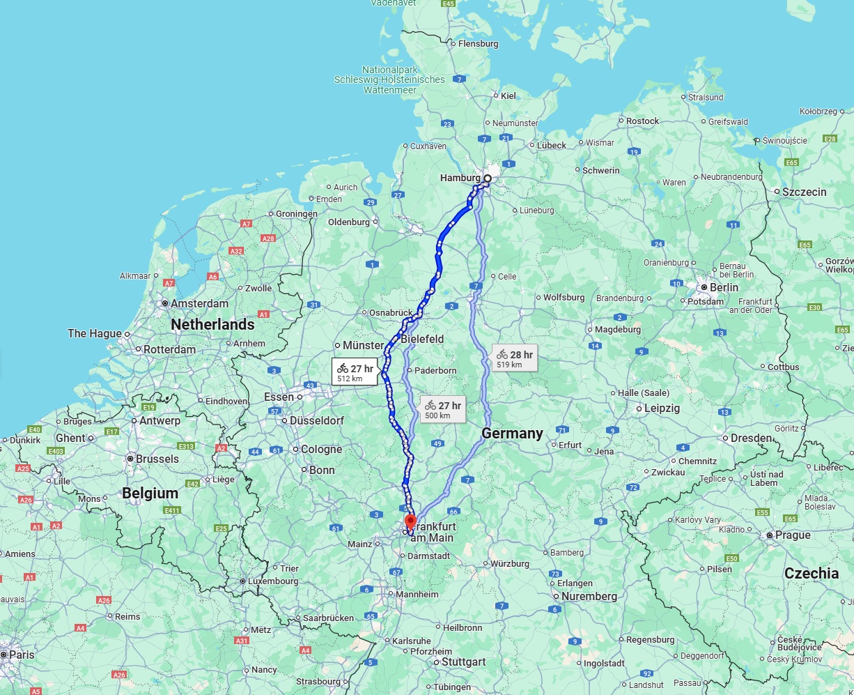 Anreise von Hamburg Zu Offenbach am Main Über 