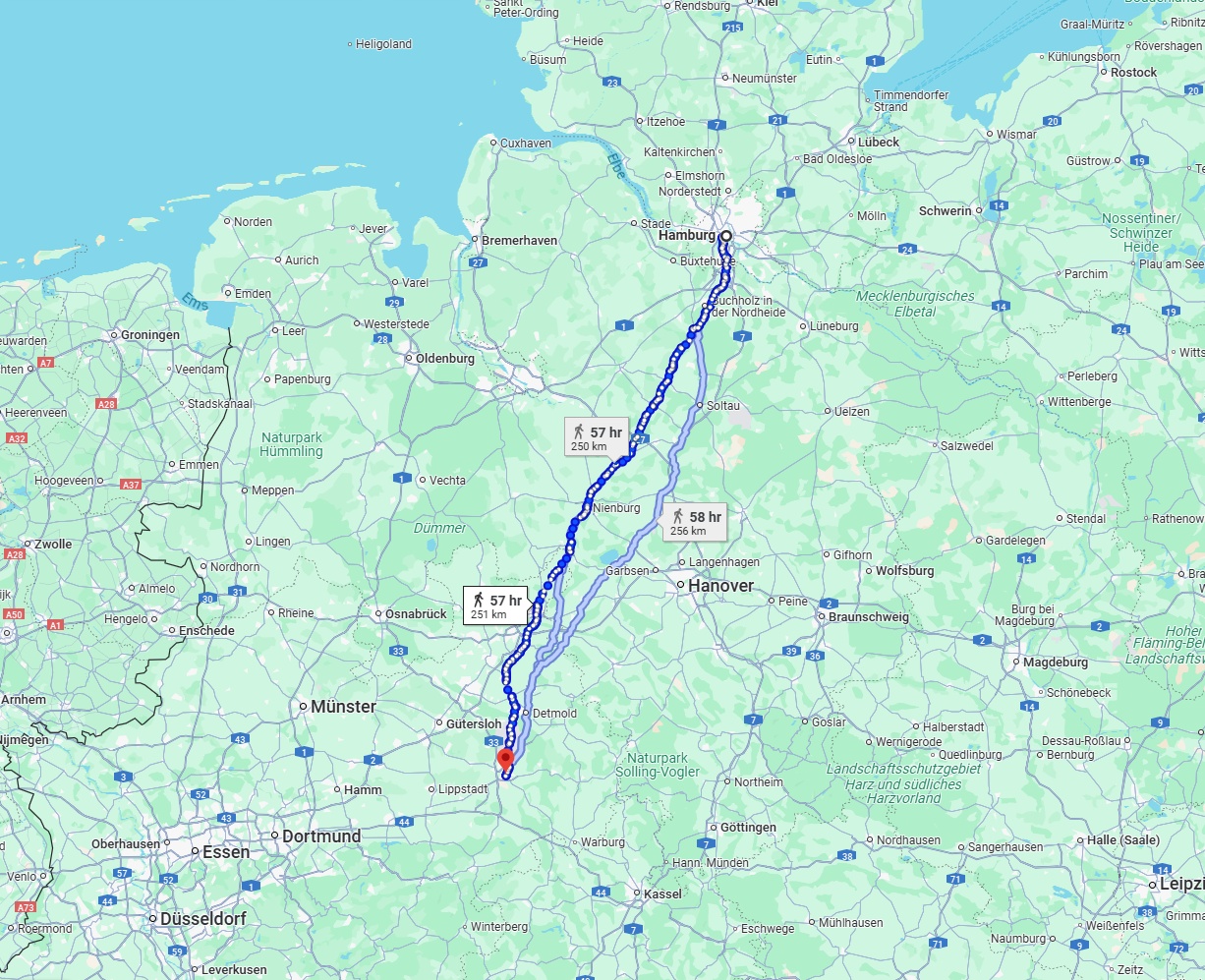 Anreise von Hamburg Zu Paderborn Über 
