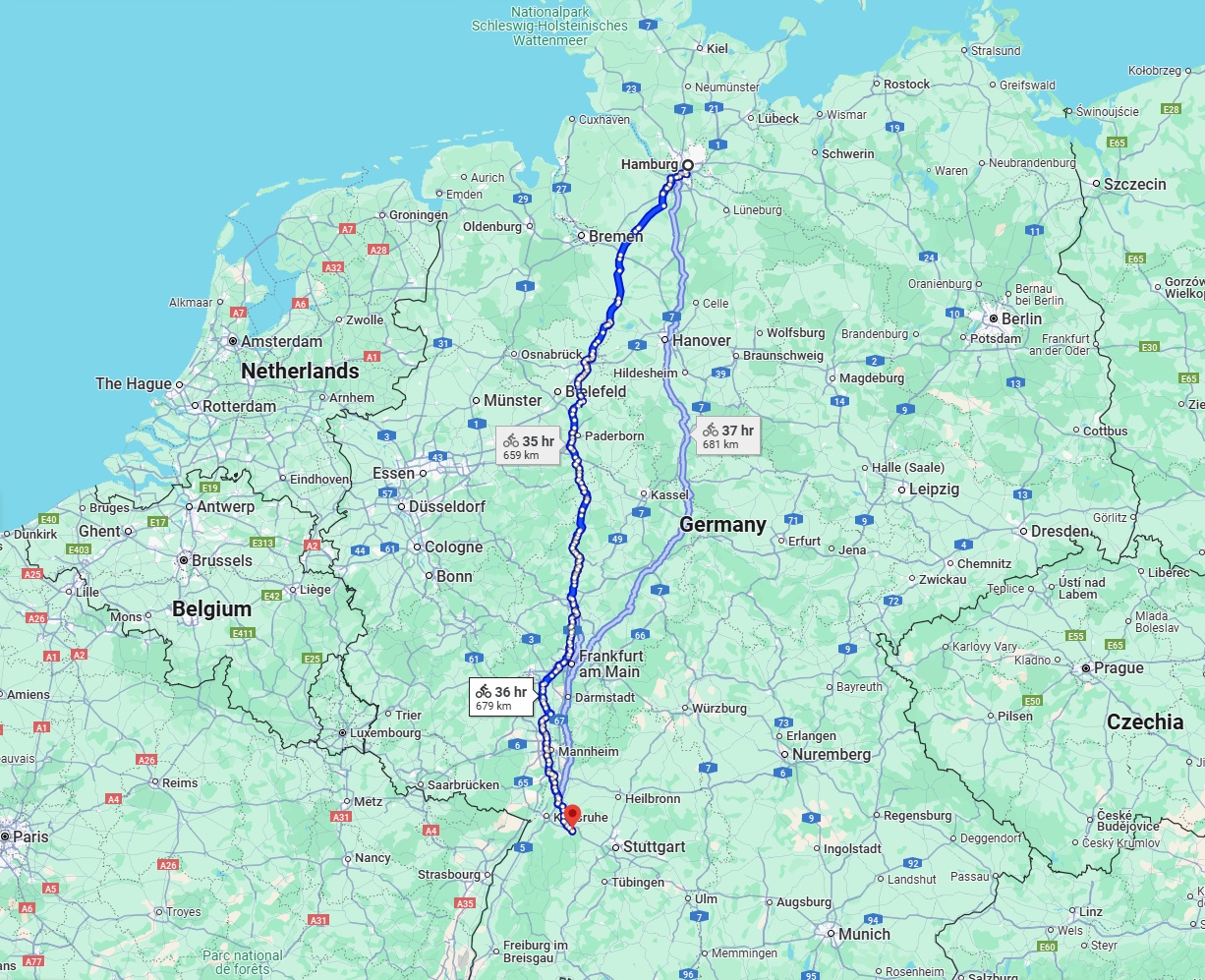 Anreise von Hamburg Zu Pforzheim Über 