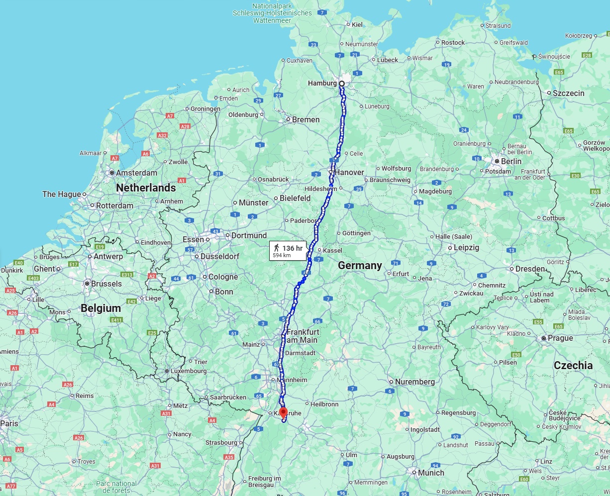 Anreise von Hamburg Zu Pforzheim Über 