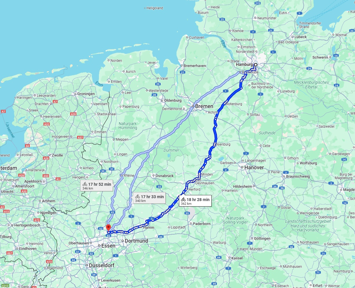Anreise von Hamburg Zu Recklinghausen Über 