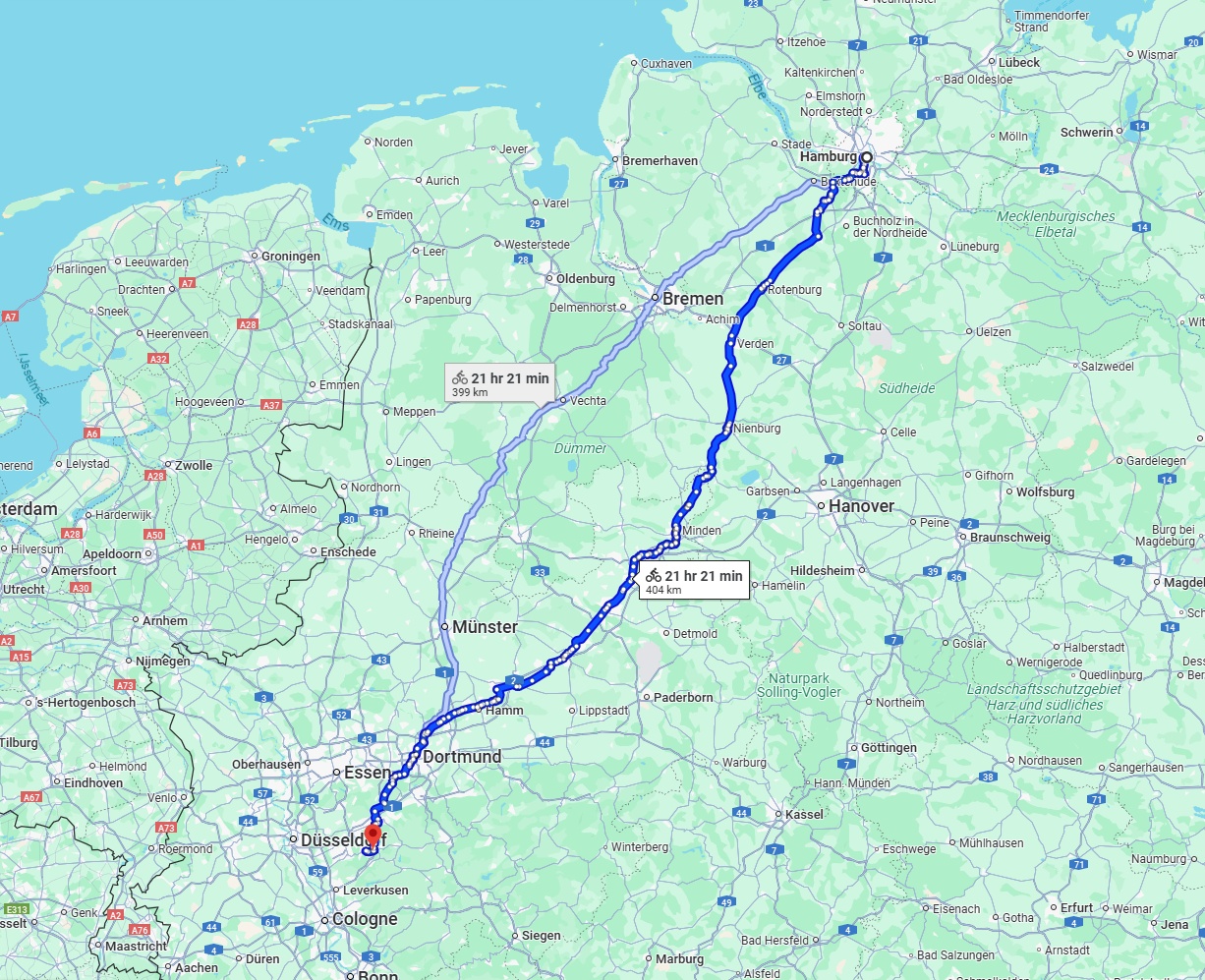 Anreise von Hamburg Zu Remscheid Über 