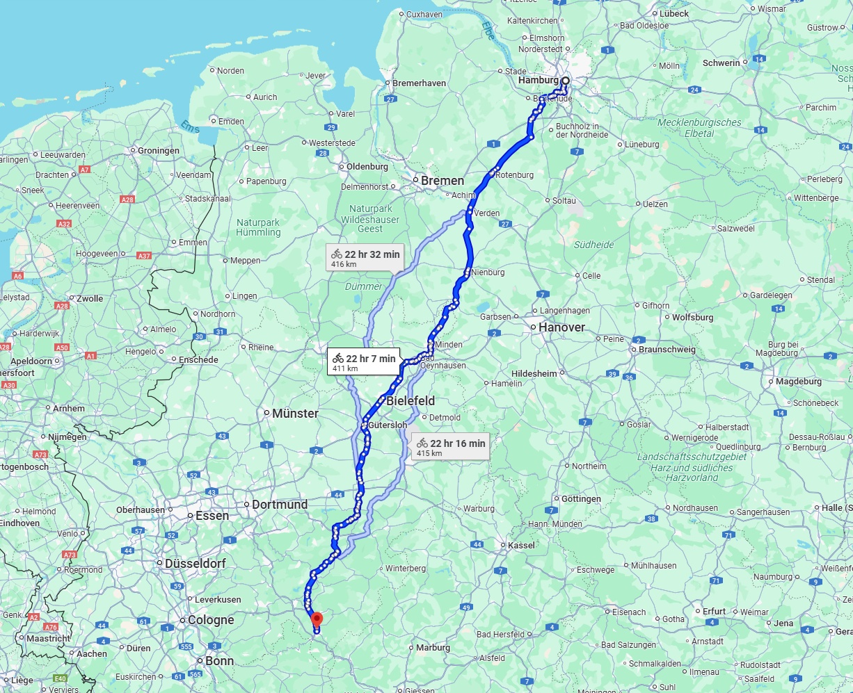 Anreise von Hamburg Zu Siegen Über 