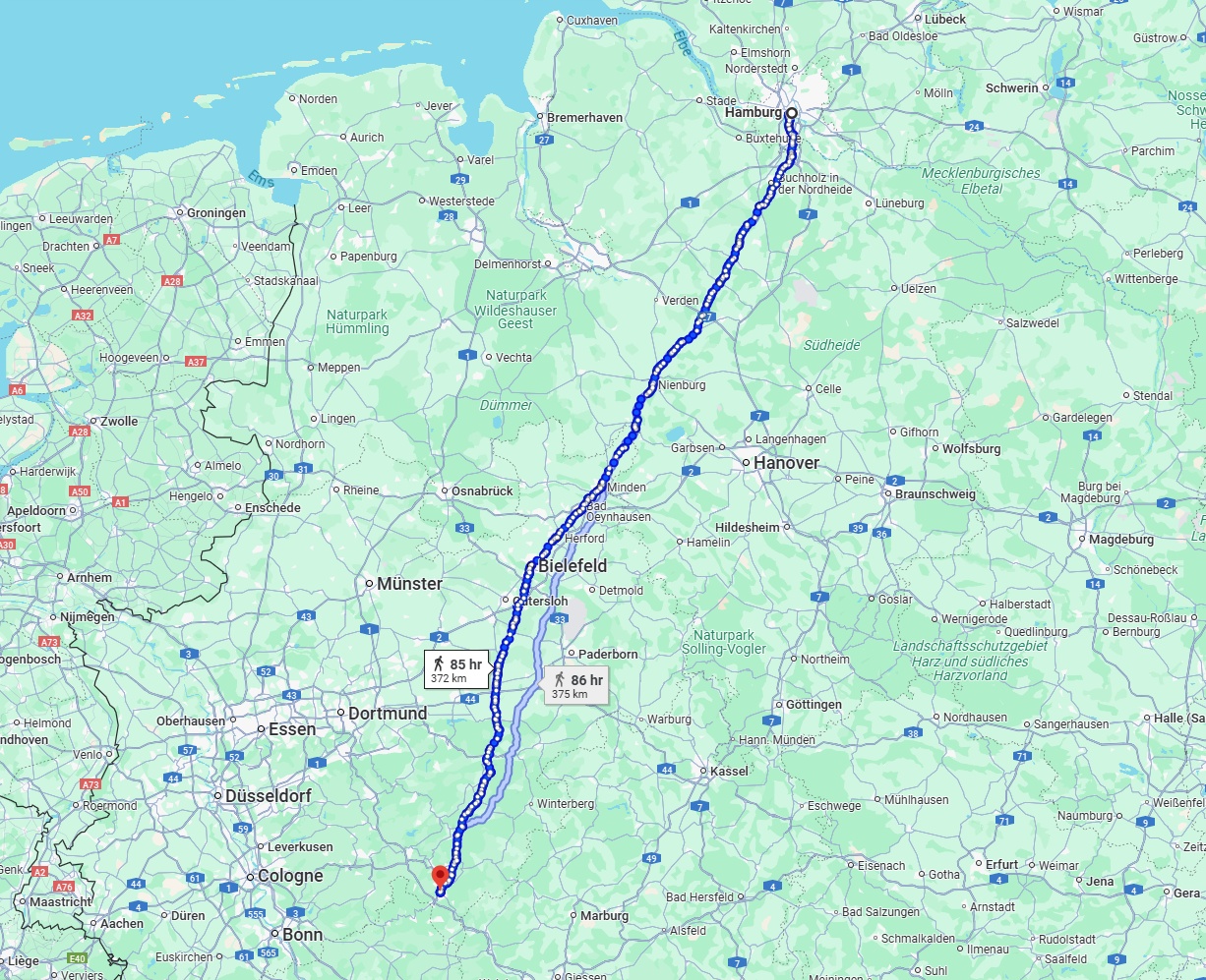Anreise von Hamburg Zu Siegen Über 