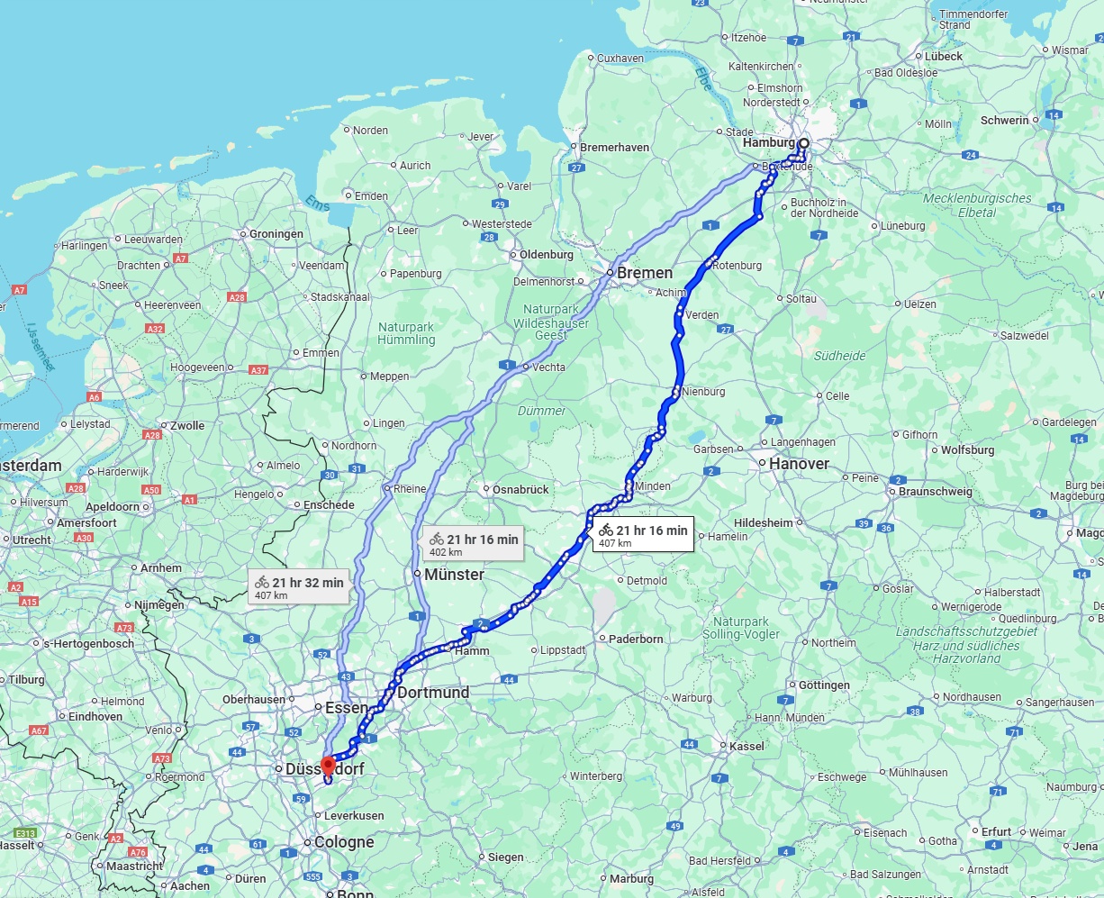 Anreise von Hamburg Zu Solingen Über 