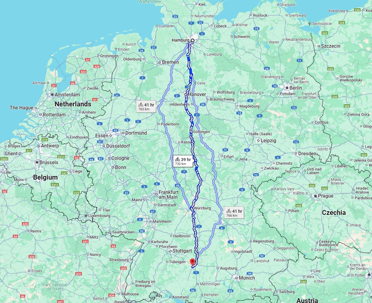 Anreise von Hamburg Zu Ulm Über 