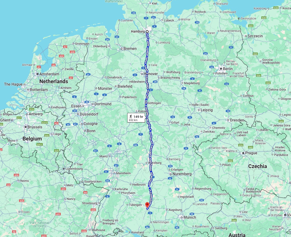 Anreise von Hamburg Zu Ulm Über 