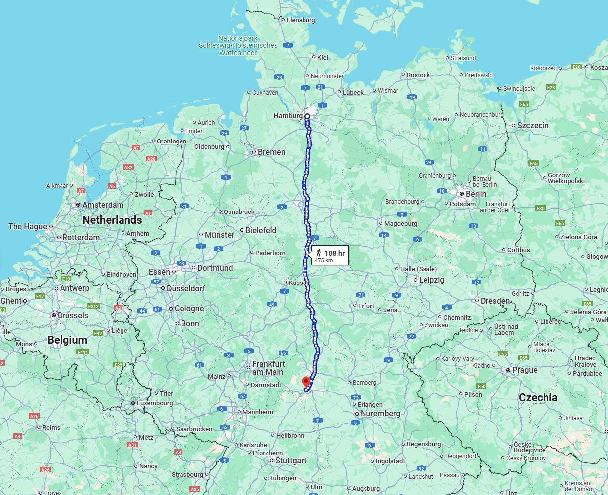 Anreise von Hamburg Zu Würzburg Über 