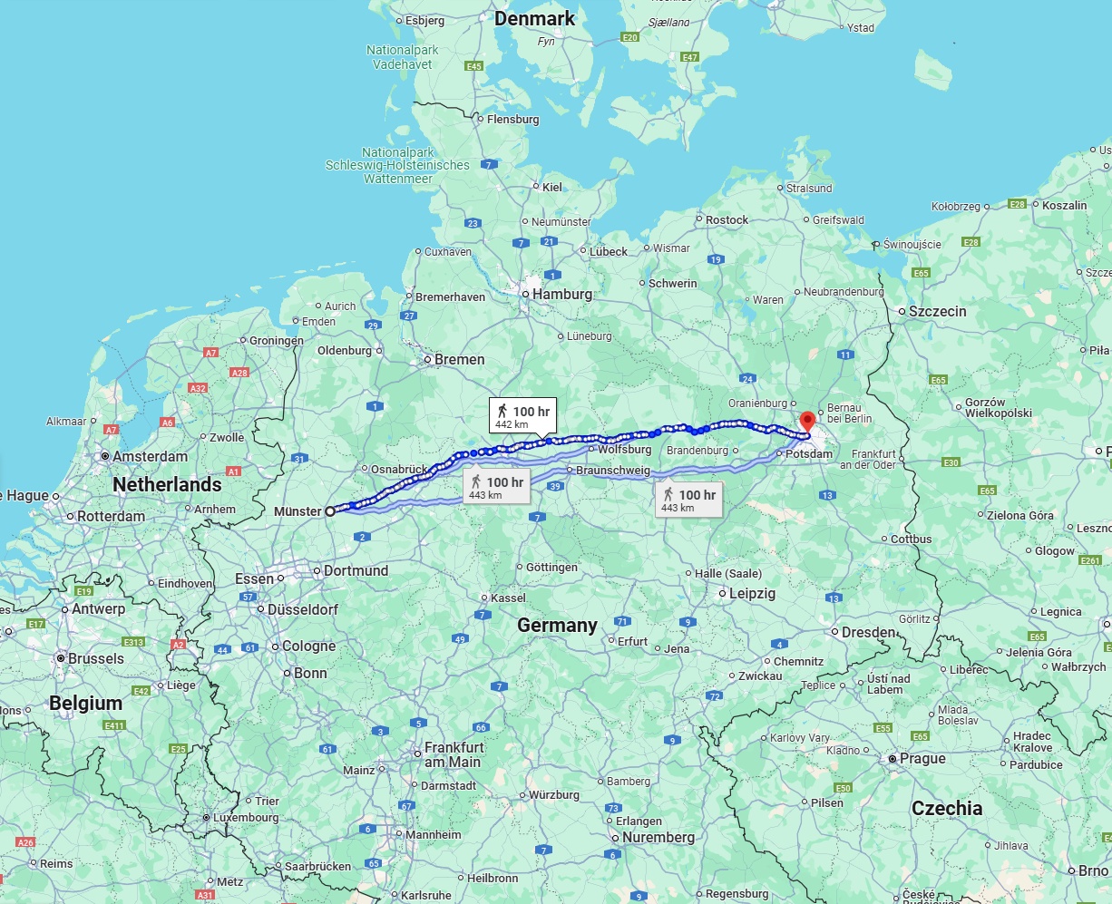 Anreise von Münster Zu Berlin Über 