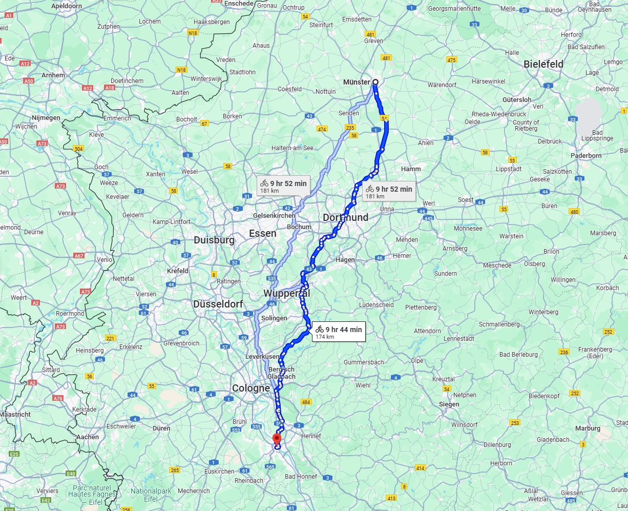 Anreise von Münster Zu Bonn Über 