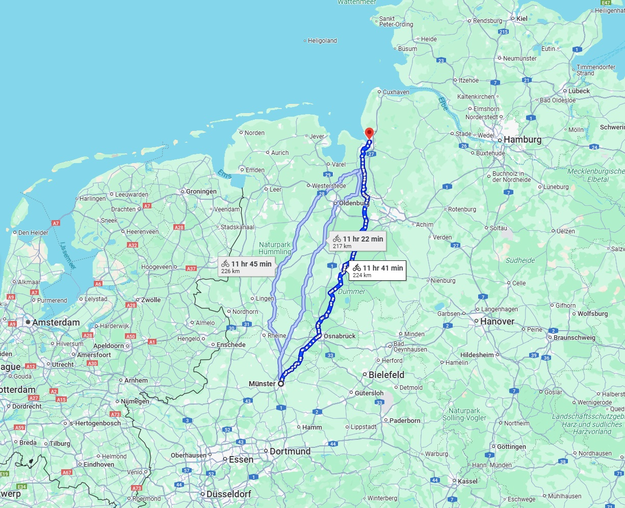 Anreise von Münster Zu Bremerhaven Über 