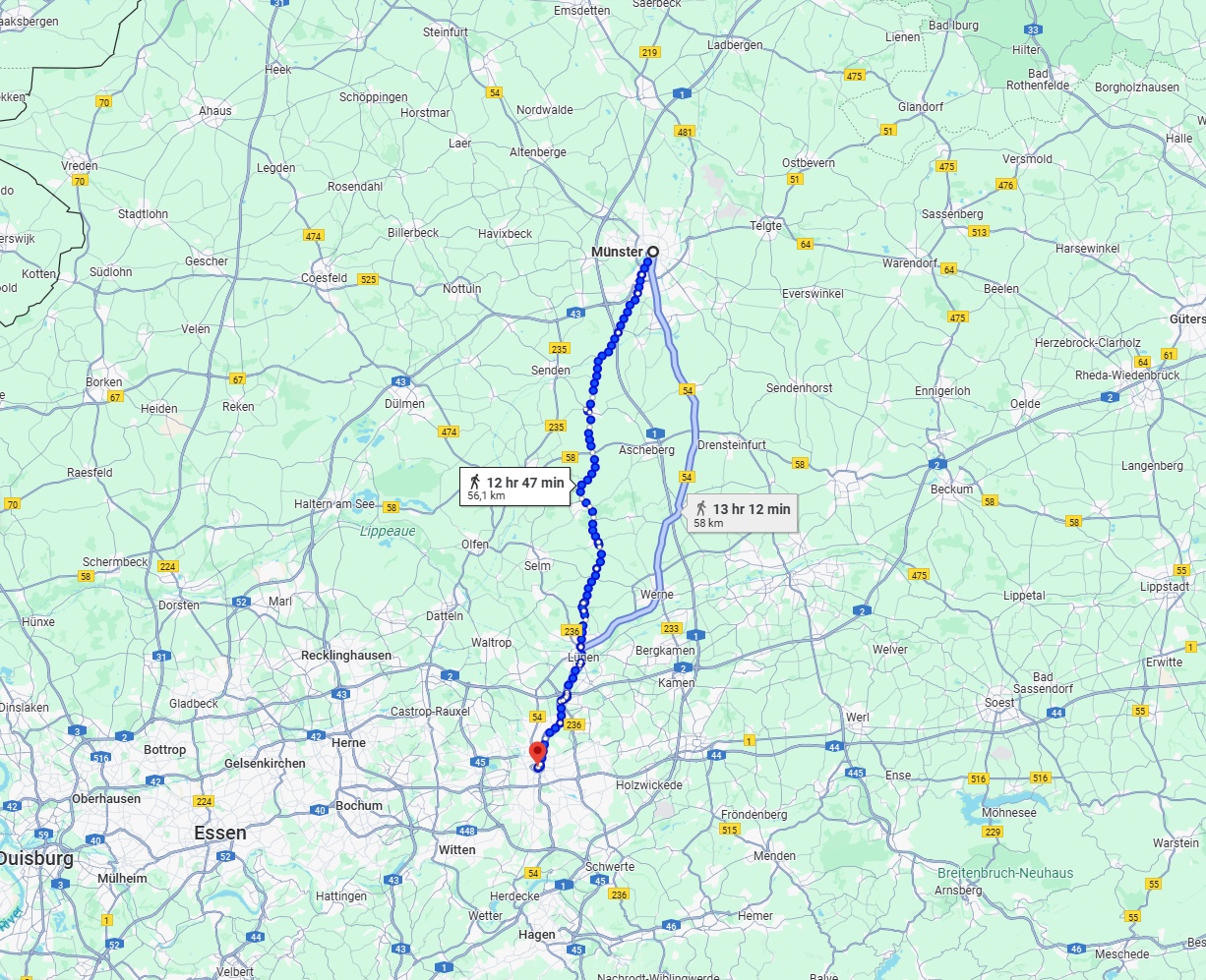 Anreise von Münster Zu Dortmund Über 