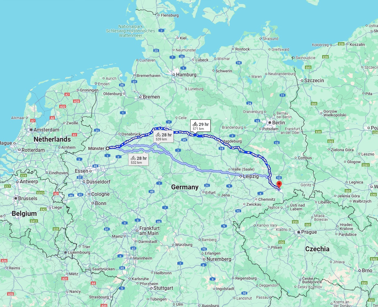 Anreise von Münster Zu Dresden Über 