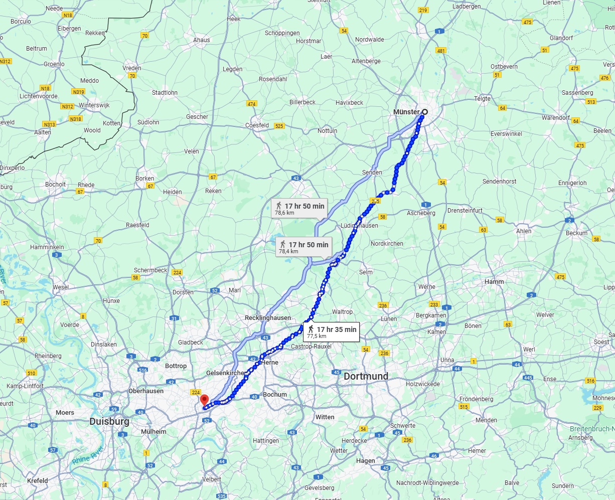 Anreise von Münster Zu Essen Über 