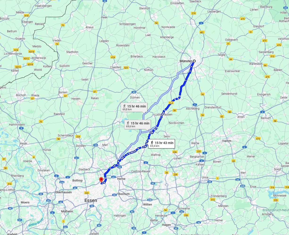 Anreise von Münster Zu Gelsenkirchen Über 