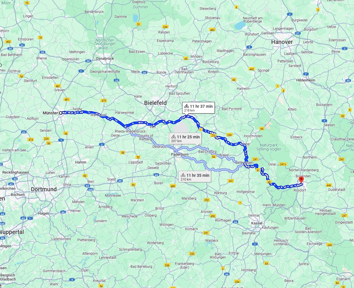Anreise von Münster Zu Göttingen Über 