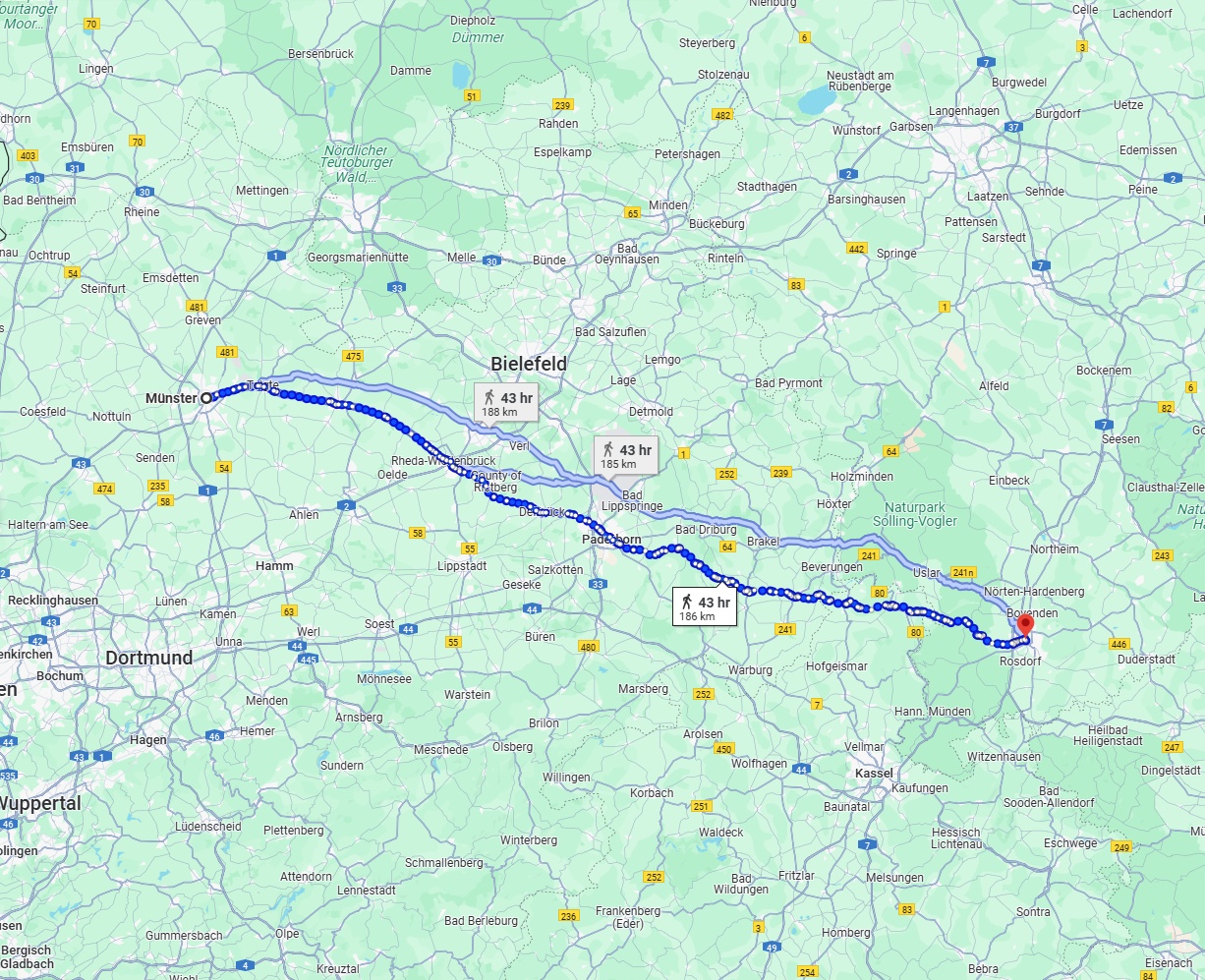 Anreise von Münster Zu Göttingen Über 