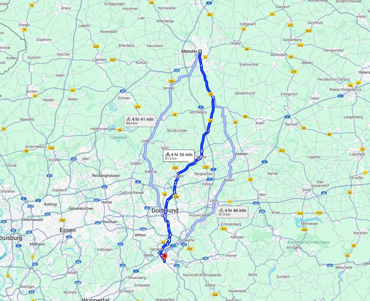 Anreise von Münster Zu Hagen Über 