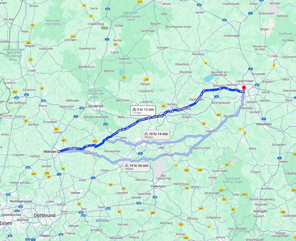 Anreise von Münster Zu Hannover Über 