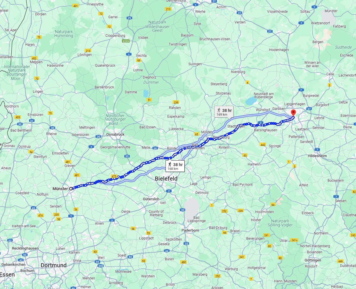 Anreise von Münster Zu Hannover Über 