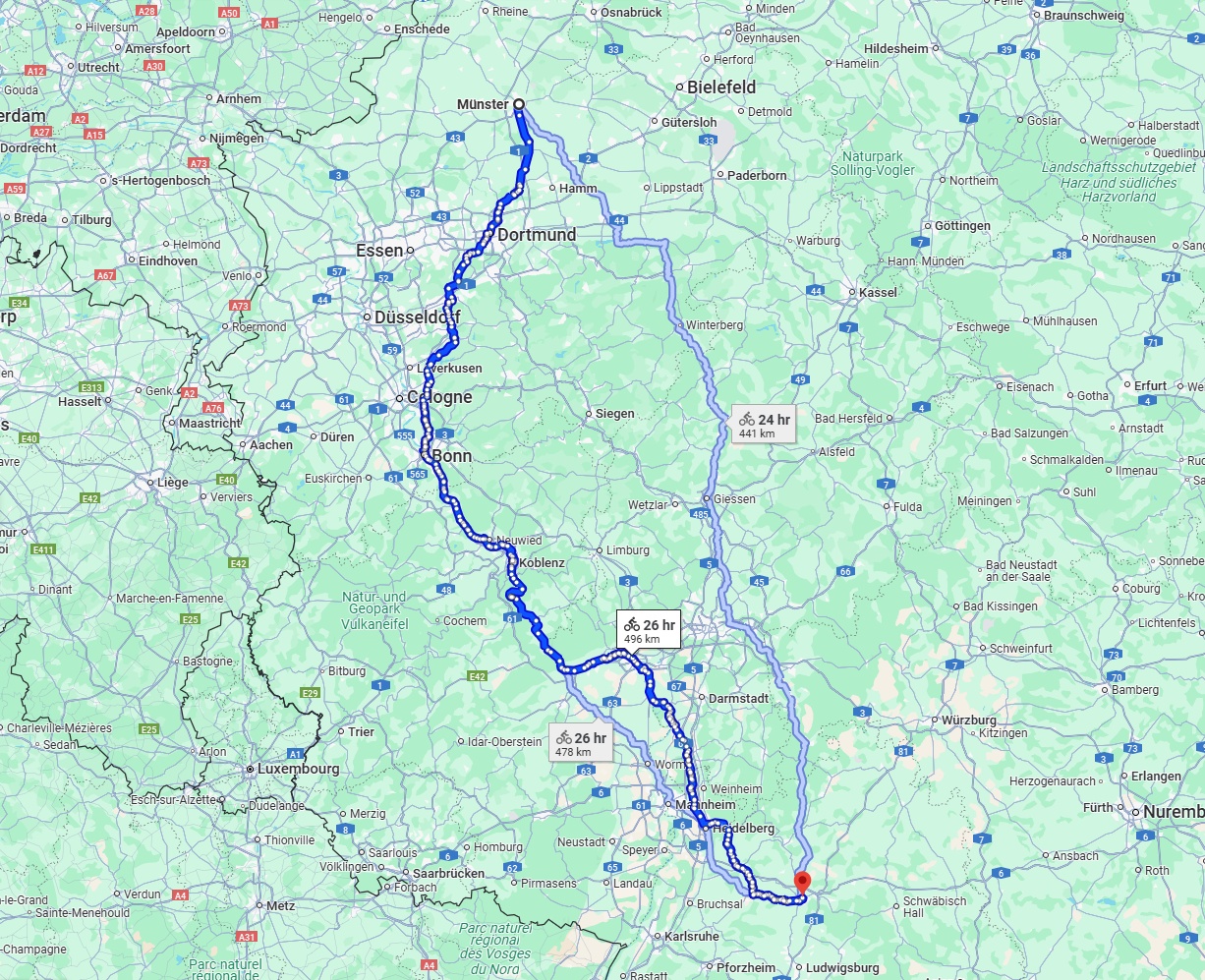 Anreise von Münster Zu Heilbronn Über 
