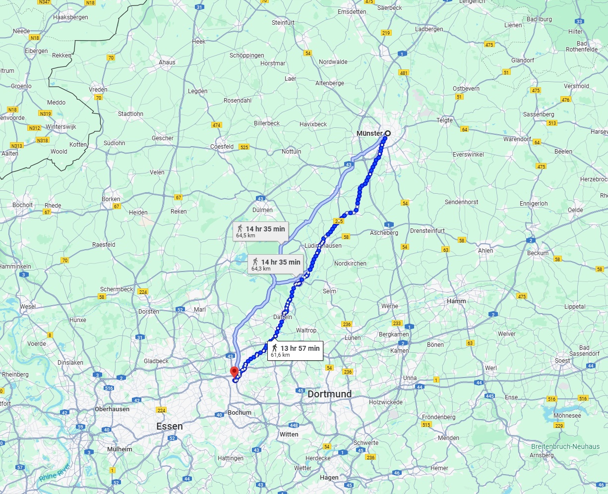 Anreise von Münster Zu Herne Über 
