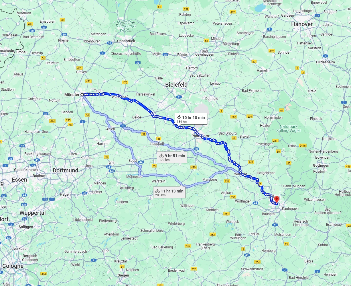 Anreise von Münster Zu Kassel Über 