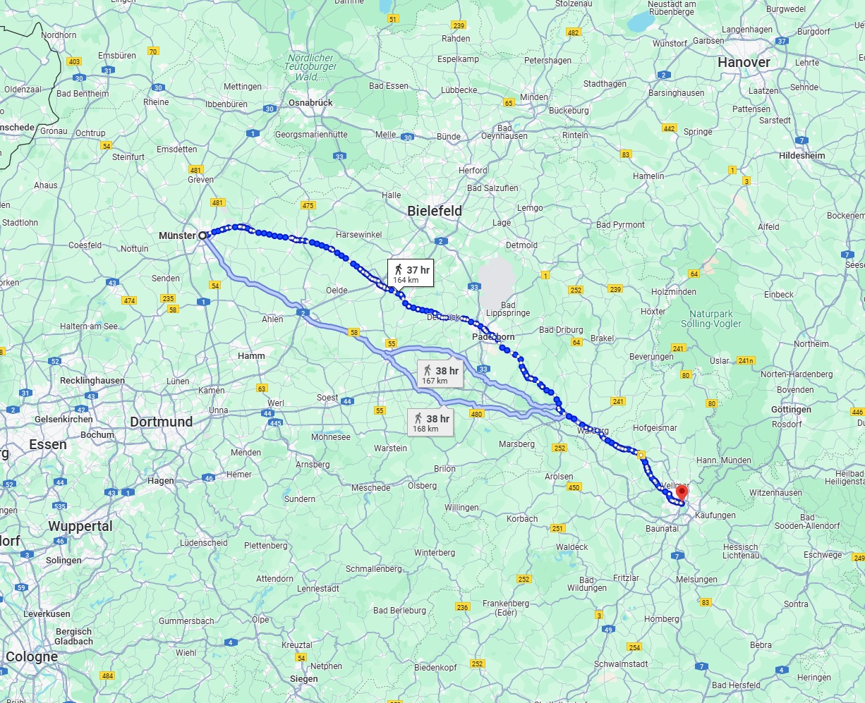Anreise von Münster Zu Kassel Über 