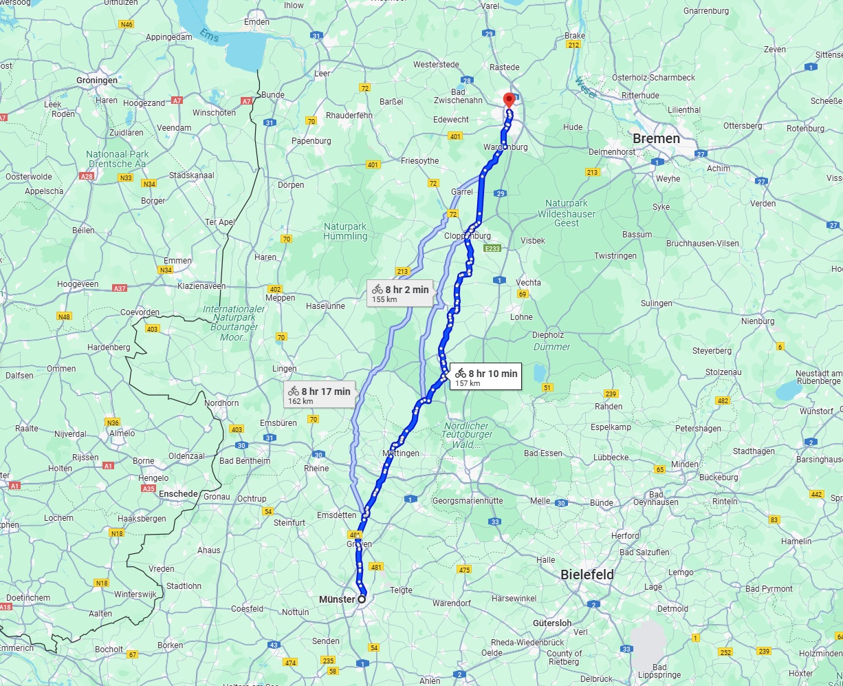 Anreise von Münster Zu Oldenburg Über 
