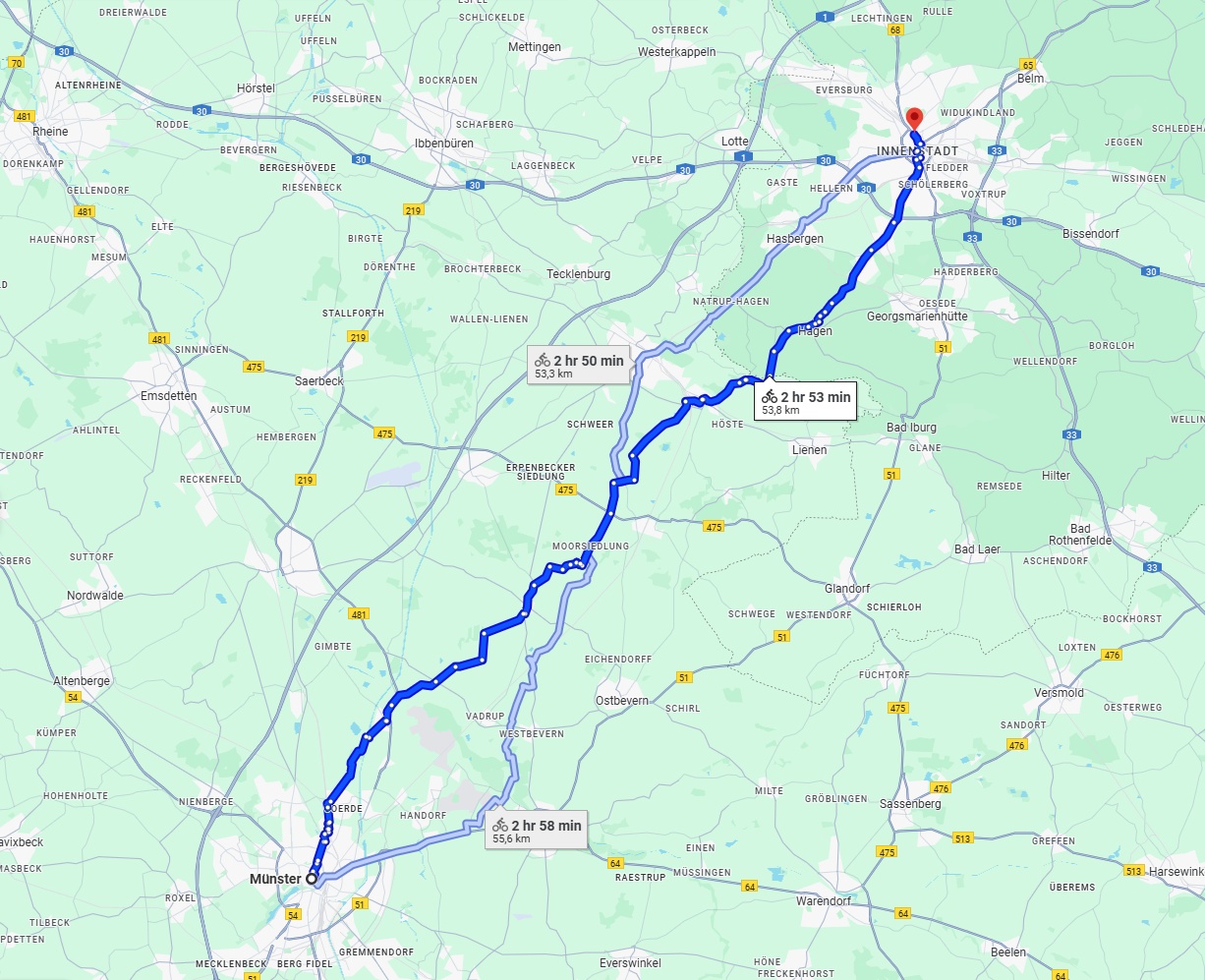Anreise von Münster Zu Osnabrück Über 