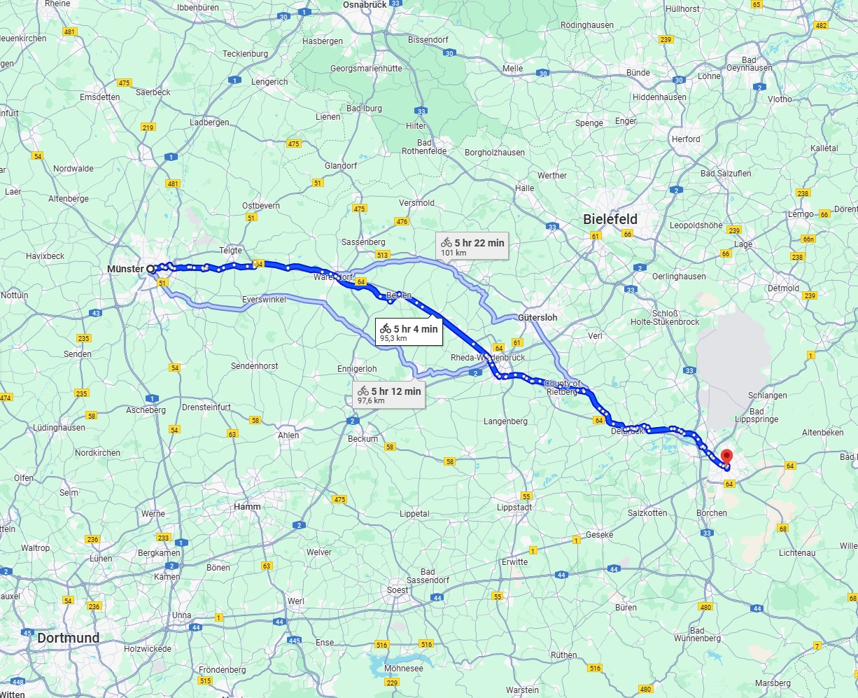 Anreise von Münster Zu Paderborn Über 
