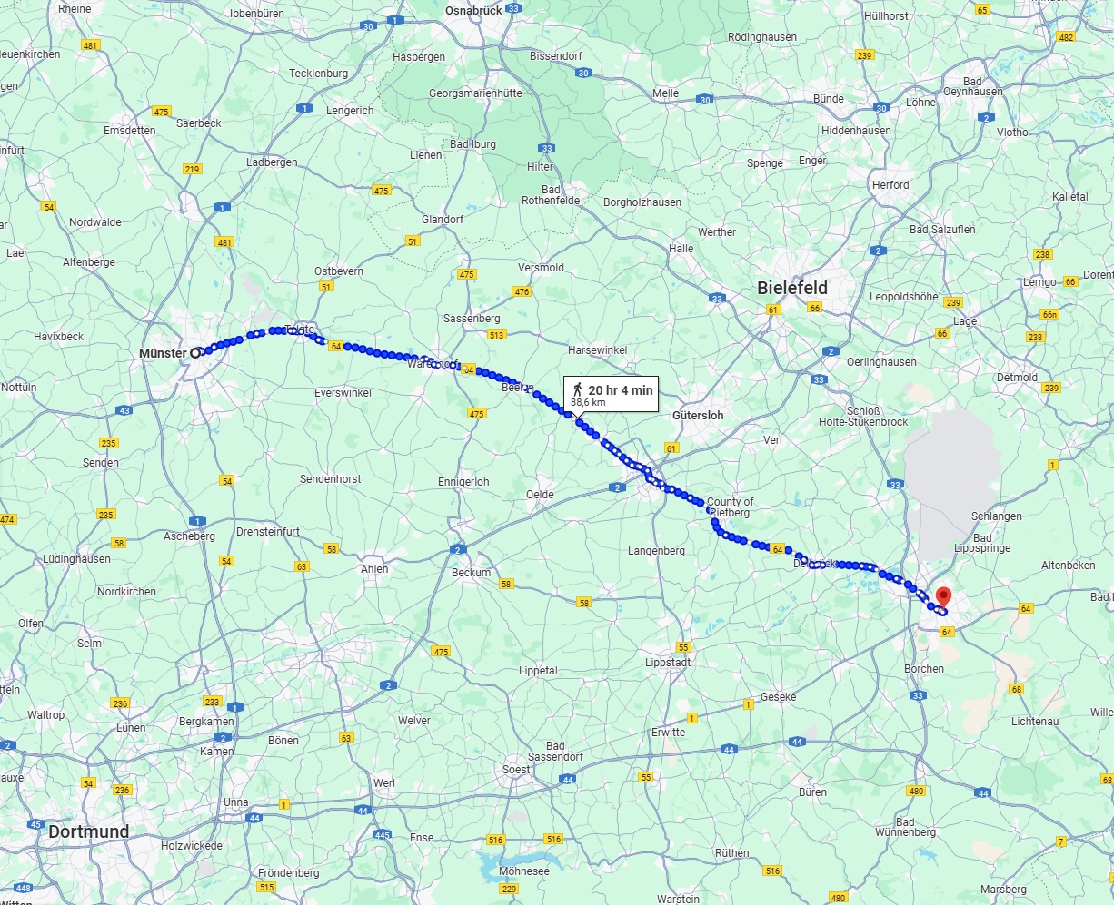 Anreise von Münster Zu Paderborn Über 