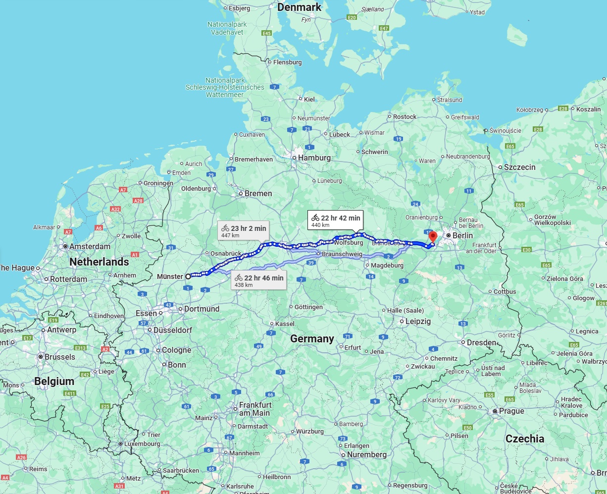 Anreise von Münster Zu Potsdam Über 