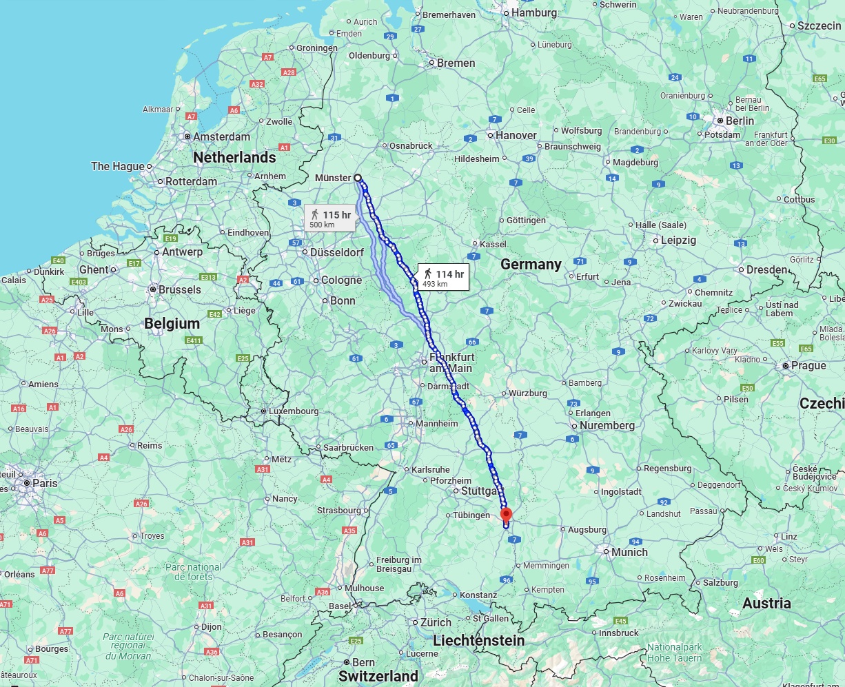 Anreise von Münster Zu Ulm Über 