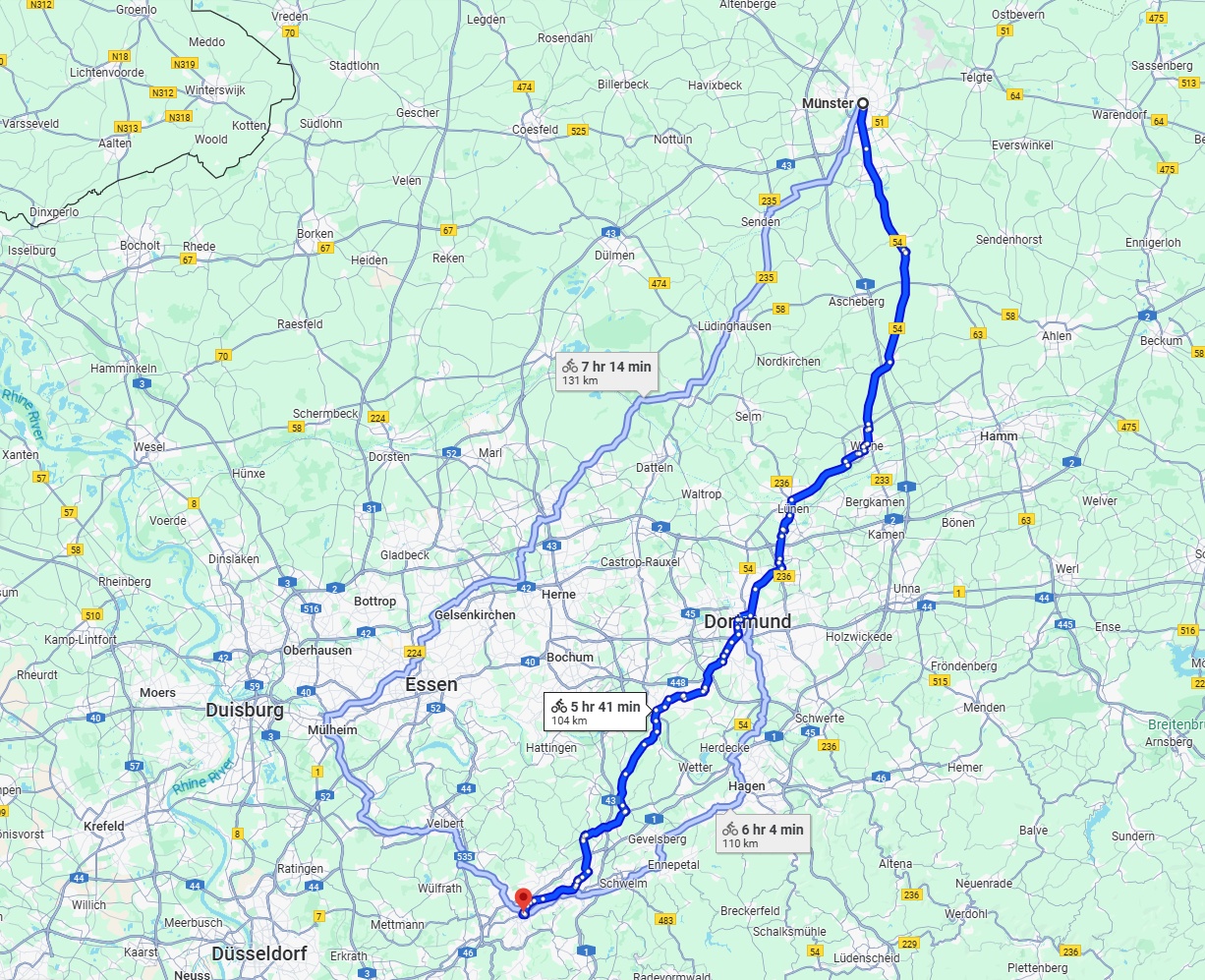 Anreise von Münster Zu Wuppertal Über 