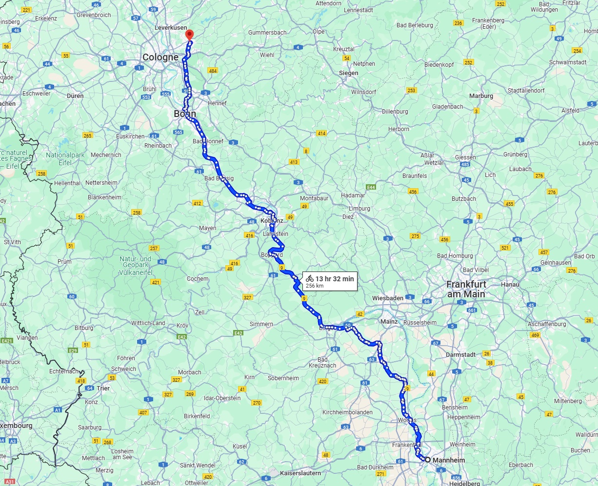Anreise von Mannheim Zu Bergisch Gladbach Über 