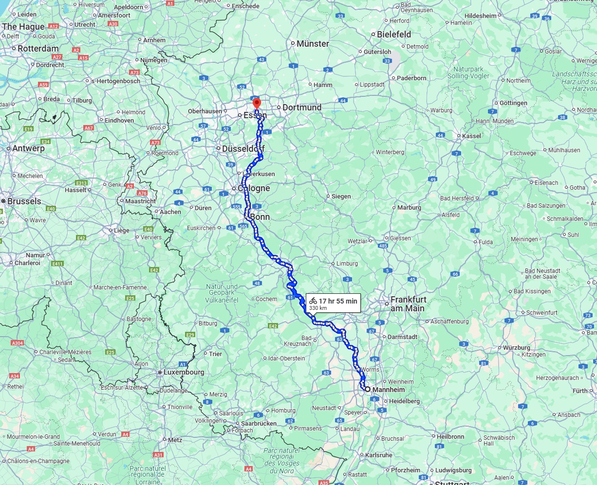 Anreise von Mannheim Zu Bochum Über 