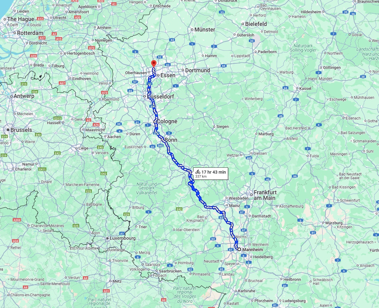 Anreise von Mannheim Zu Bottrop Über 