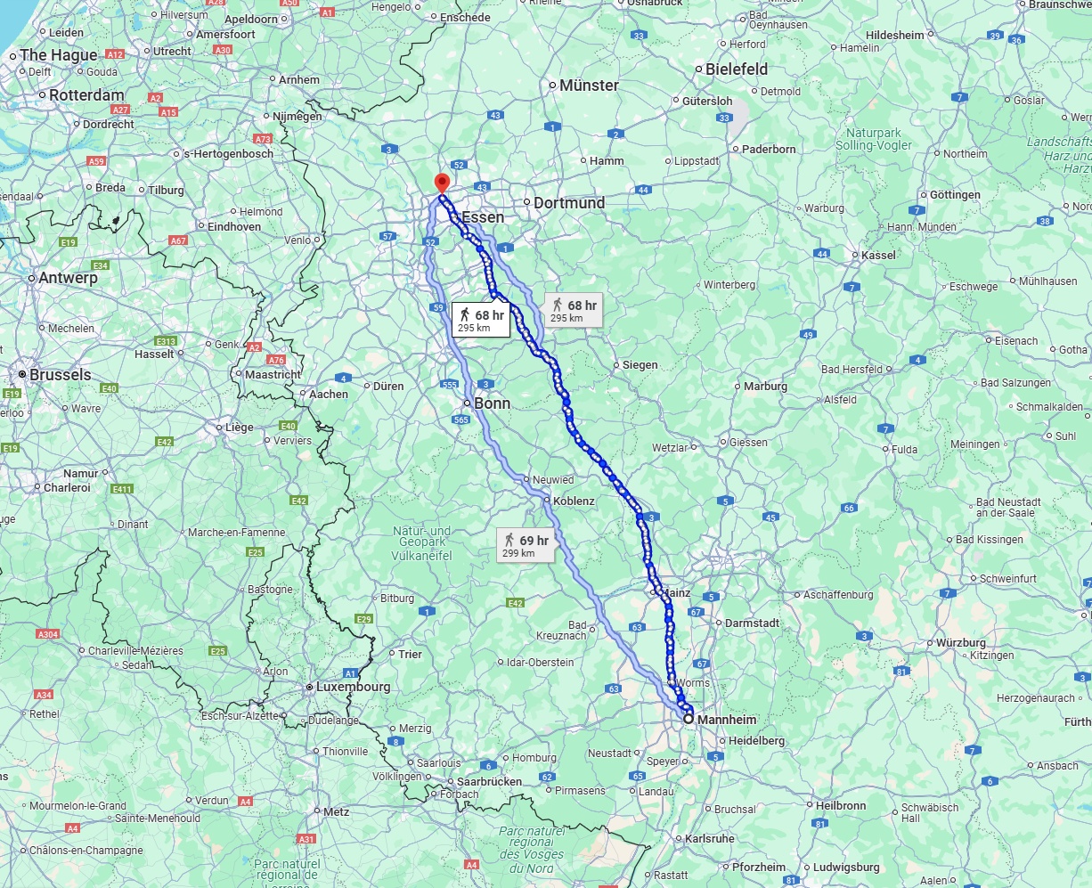 Anreise von Mannheim Zu Bottrop Über 