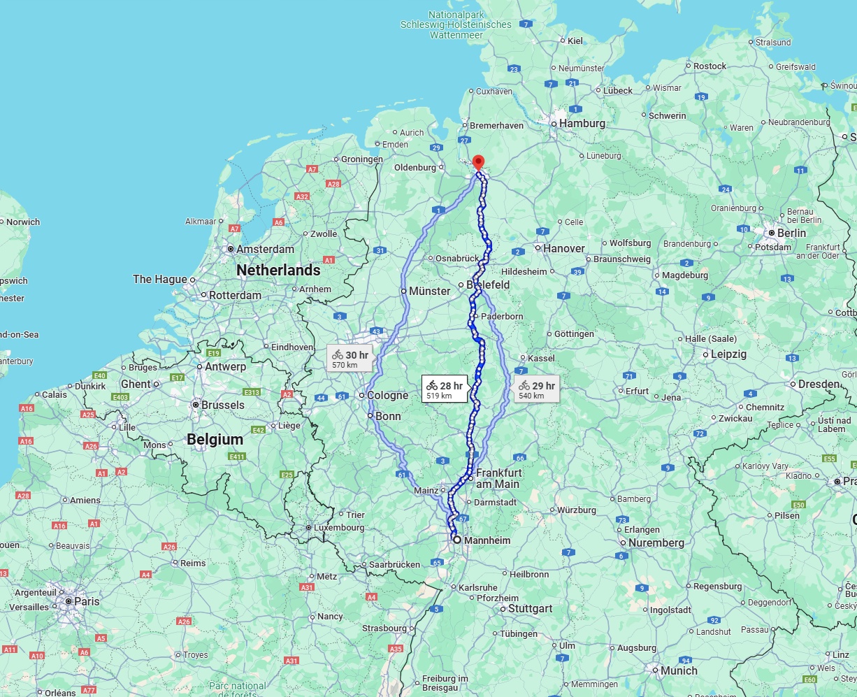 Anreise von Mannheim Zu Bremen Über 