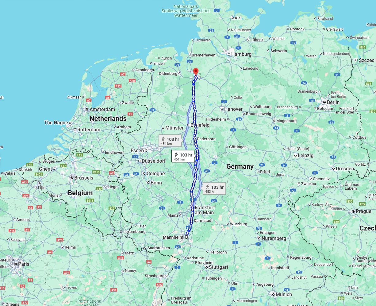 Anreise von Mannheim Zu Bremen Über 