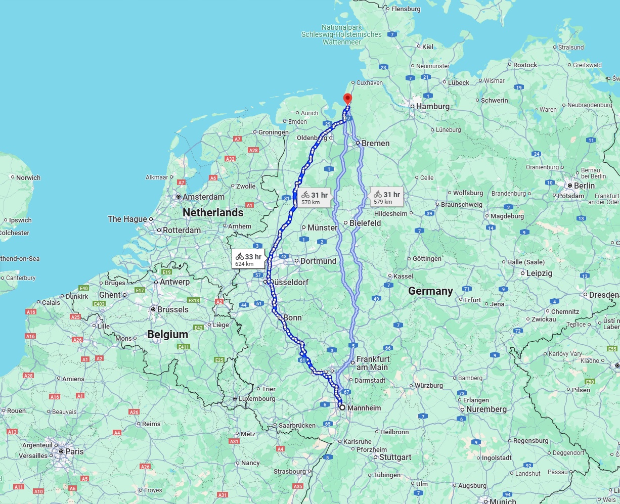 Anreise von Mannheim Zu Bremerhaven Über 