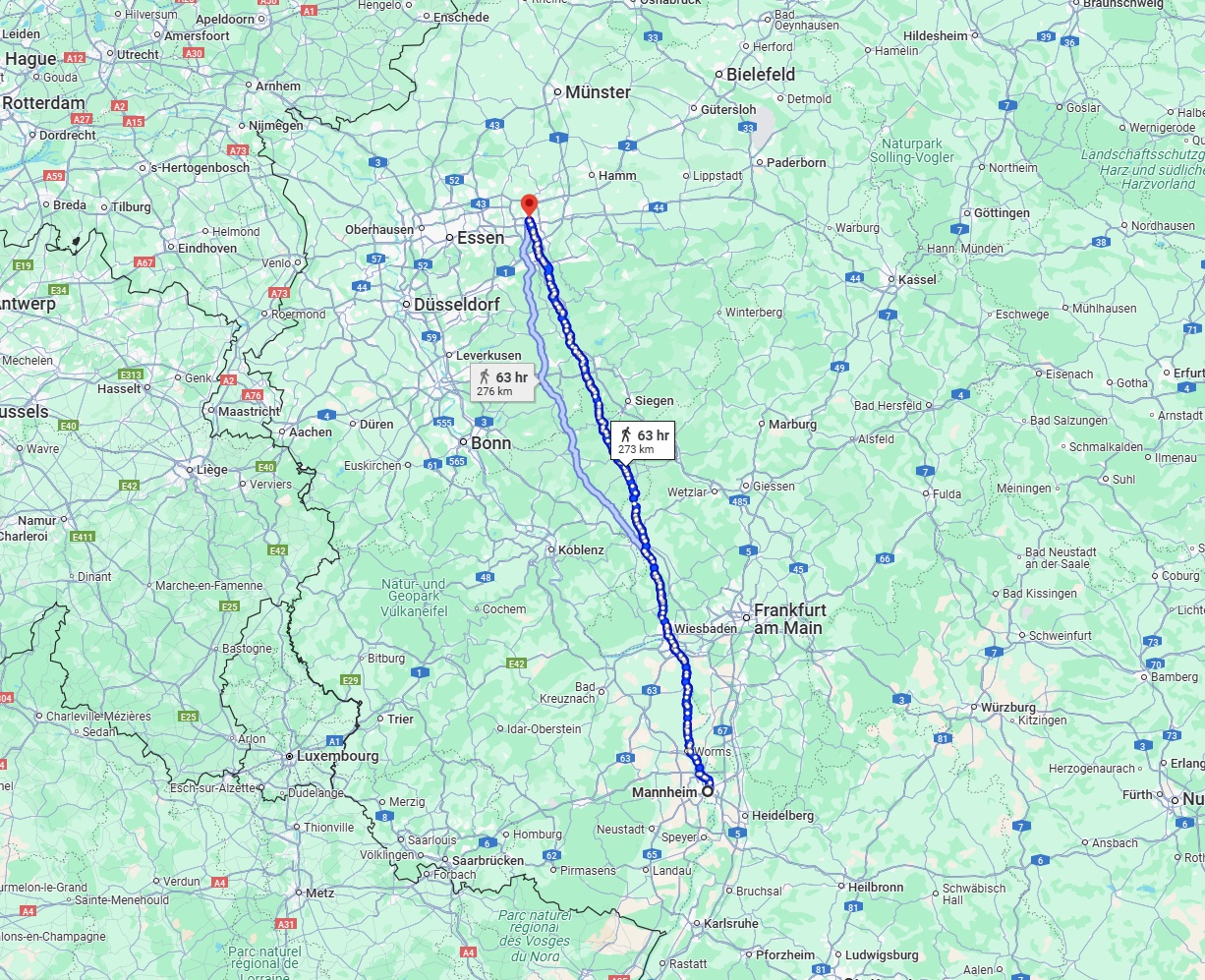 Anreise von Mannheim Zu Dortmund Über 