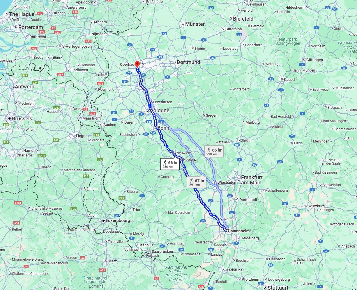 Anreise von Mannheim Zu Duisburg Über 